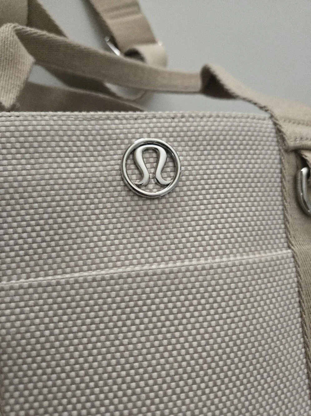 Lululemon Beige Two-tone Crossbody Tote